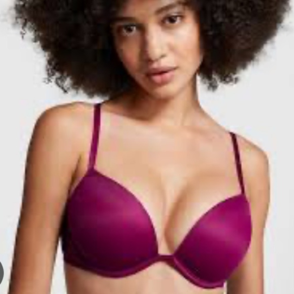 PINK Victoria's Secret Magenta Push-up Bra